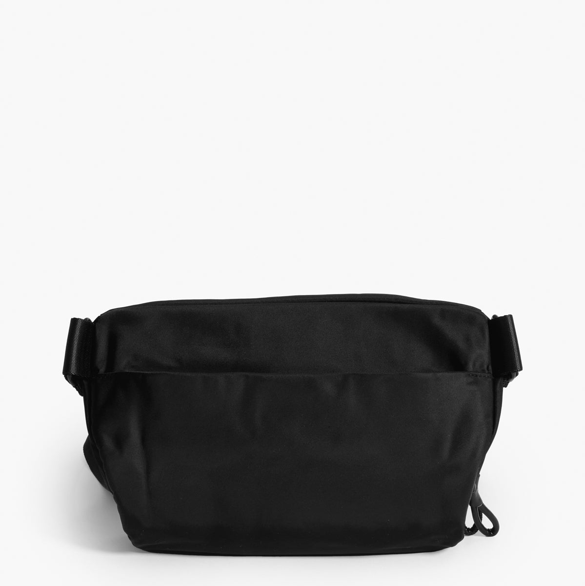 Practice Phase Sling Pack belt bag in Eclipse black color back of bag close up