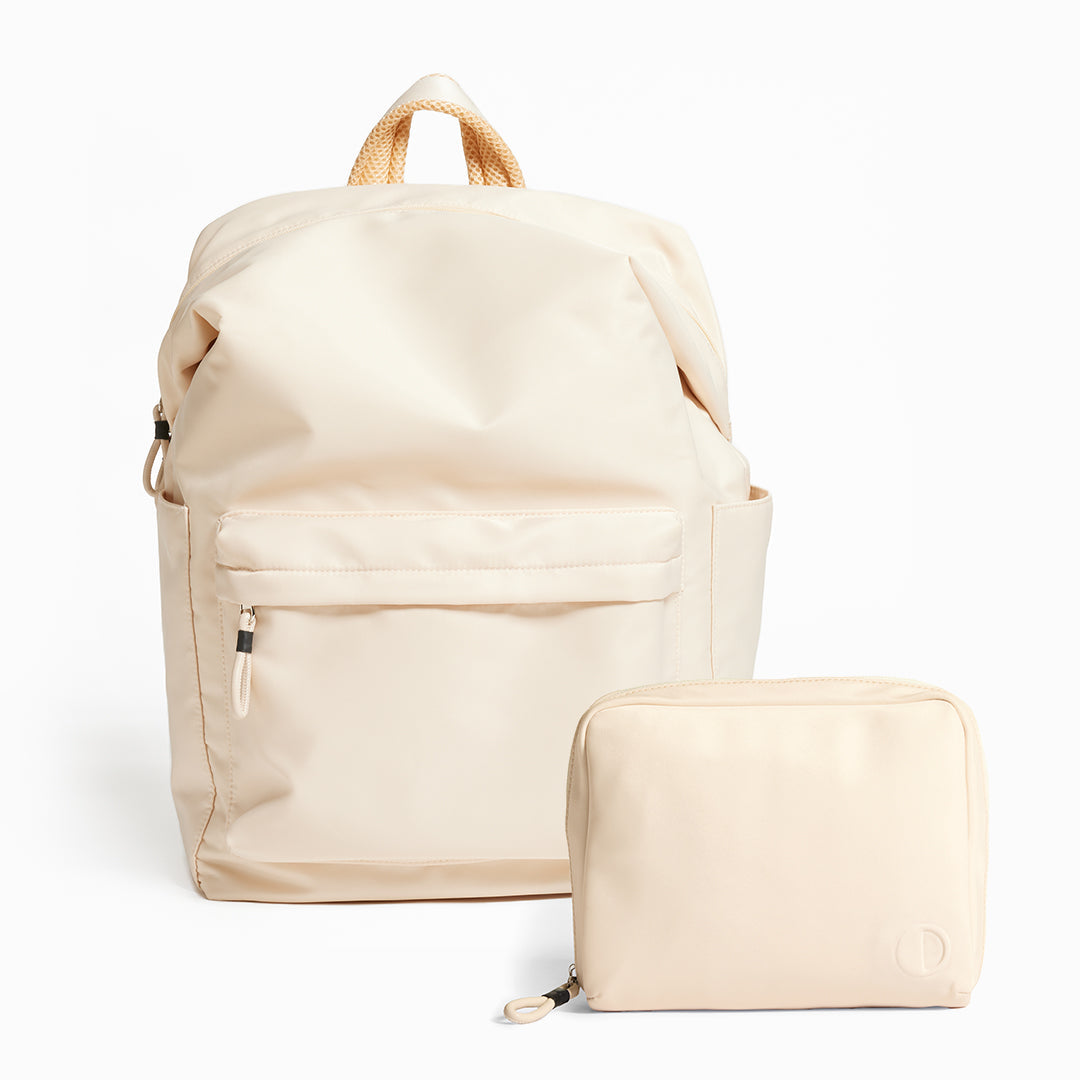 Practice The Take Out Karma Set in Tofu cream color Karma Backpack and Vocation Organizer Pouch