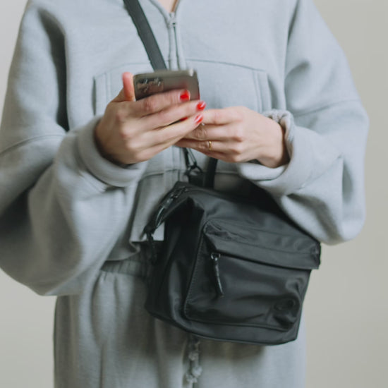 Practice Karma Mini Crossbody bag product video showcasing function